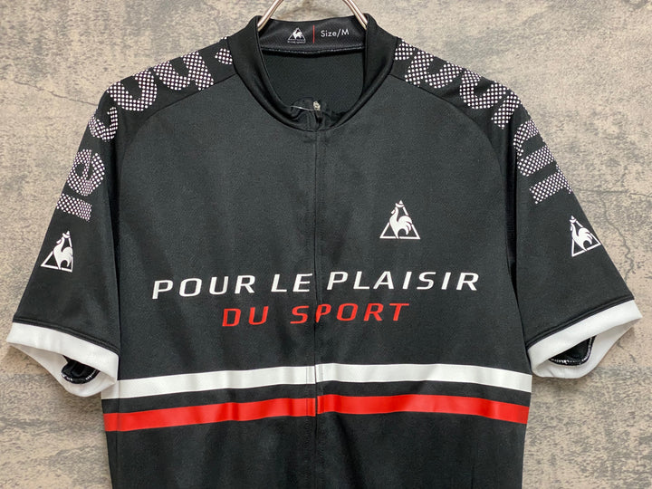 JP149 ルコックスポルティフ le coq sportif 半袖 サイクルジャージ 黒 M