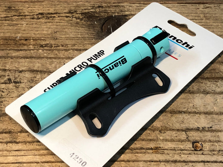 JQ744 ビアンキ Bianchi SUPER MICRO PUMP 携帯ポンプ 空気入れ チェレステ