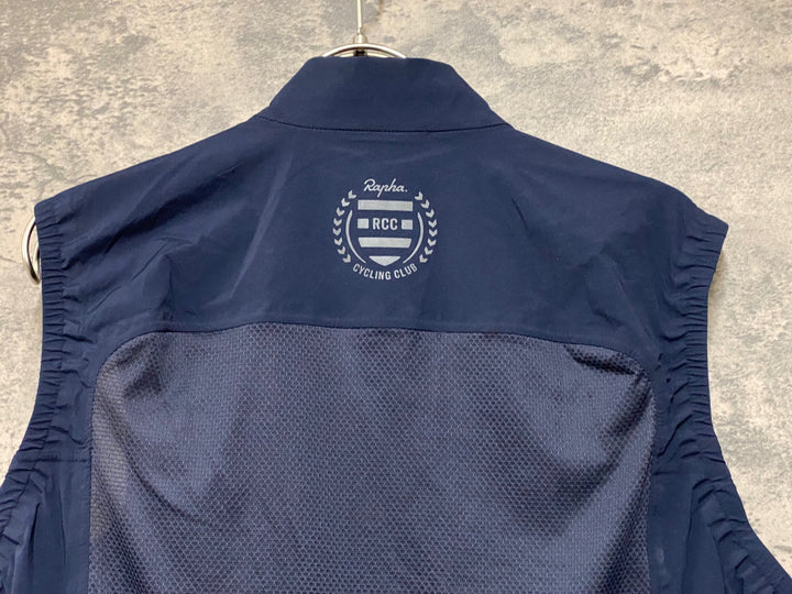 JN473 ラファ Rapha MEN’S RCC TEAM LIGHT WEIGHT GILET ジレ サイクルベスト L 紺ピンク