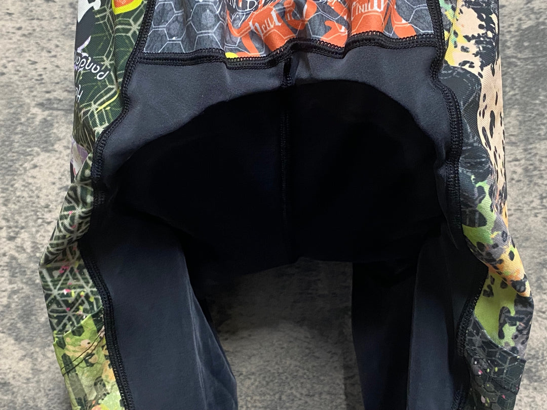 JR206 パンダーニ pandani ビブショーツ 黒オレンジ M 擦れあり