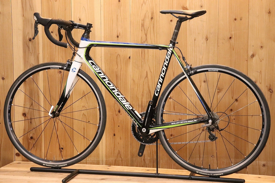 キャノンデール CANNONDALE スーパーシックス SUPERSIX 5 2011年モデル 56サイズ シマノ 105 5700 MIX 10S カーボン ロードバイク 【芦屋店】