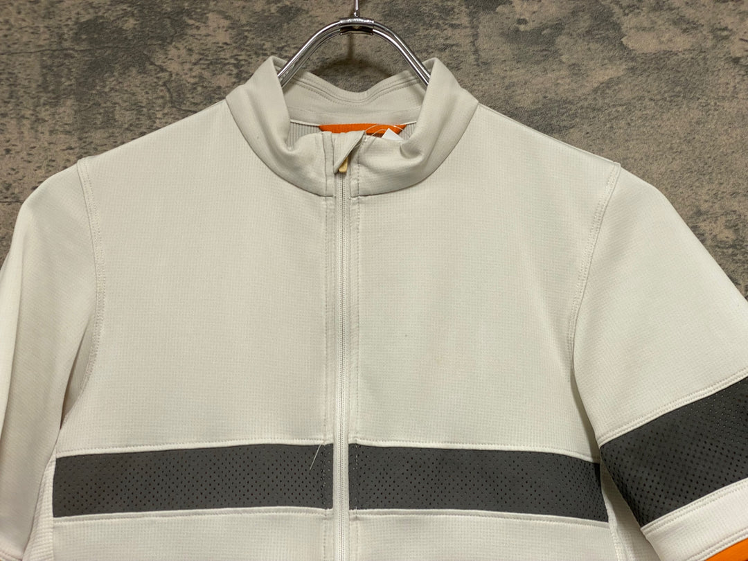 JU101 ラファ Rapha BREVET LIGHTWEIGHT JERSEY 半袖サイクルジャージ 白 サイズ不明