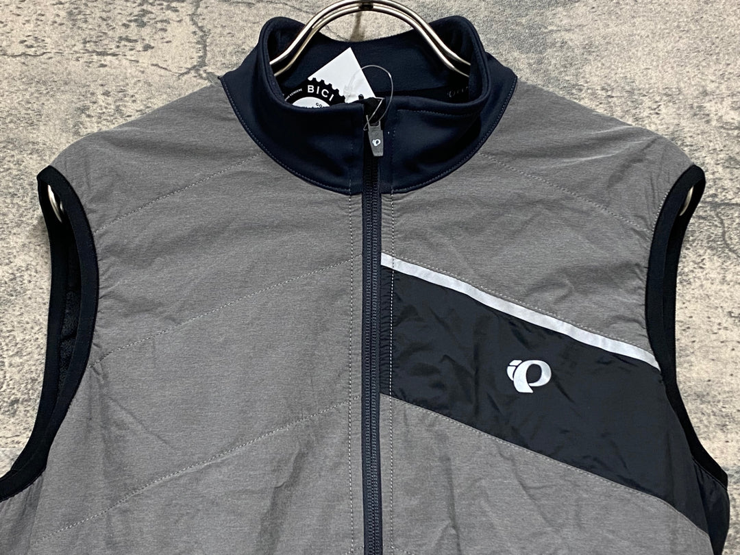 JU176 パールイズミ PEARL iZUMi ジレ サイクルベスト グレー 黒 M
