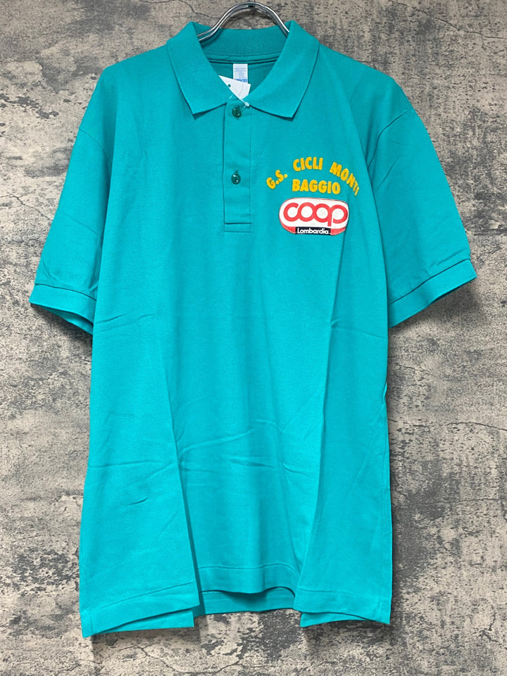 KJ053 G.G CICLI MONTI BAGGIO ポロシャツ ターコイズ XL