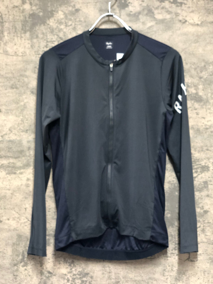 KM135 ラファ Rapha PRO TEAM LONG SLEEVE LIGHTWEIGHT JERSEY 長袖 サイクルジャージ 紺 L
