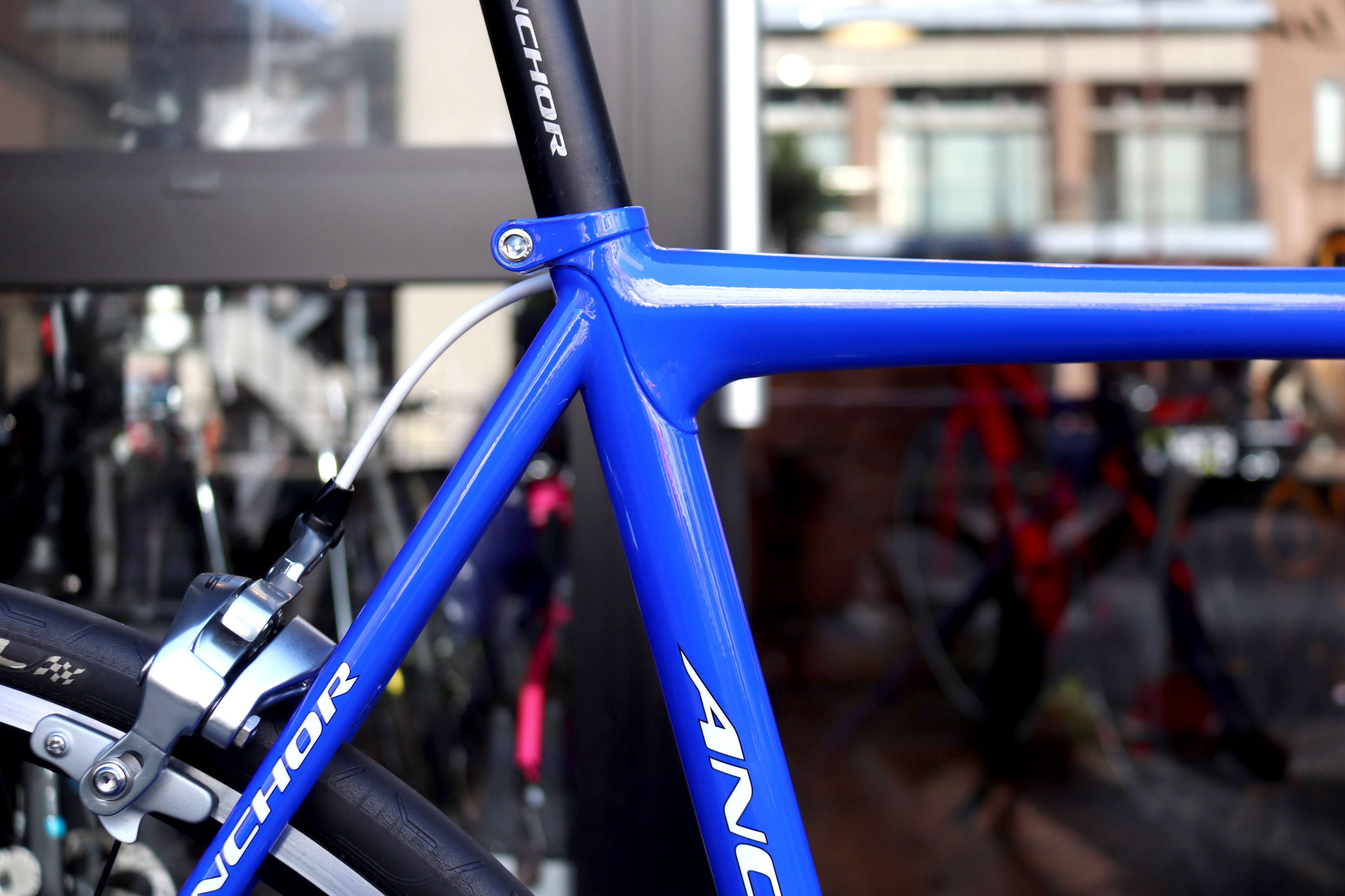 ANCHOR 自転車 青色 フレーム Shimano ANCHOR 自転車 青色 フレーム Shimano