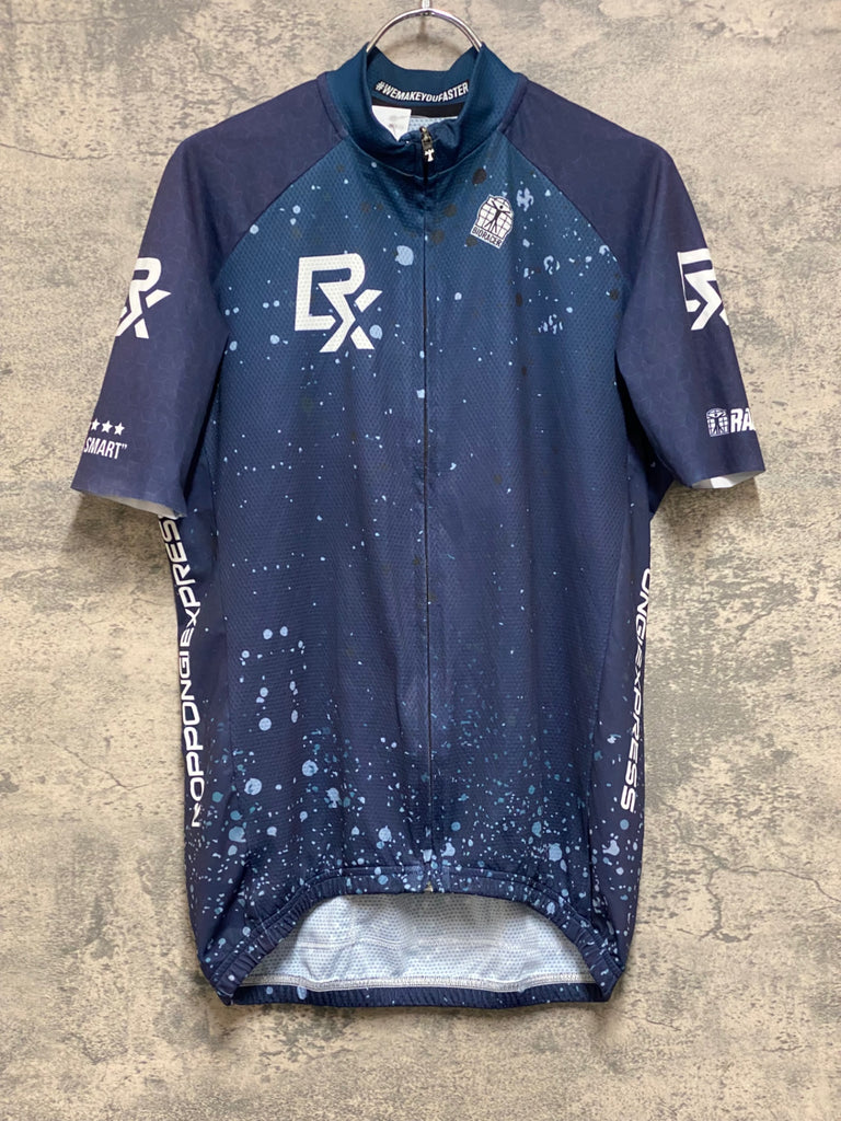 JO505 ビオレーサー BIORACER 半袖 サイクルジャージ 紺 5/XL チーム