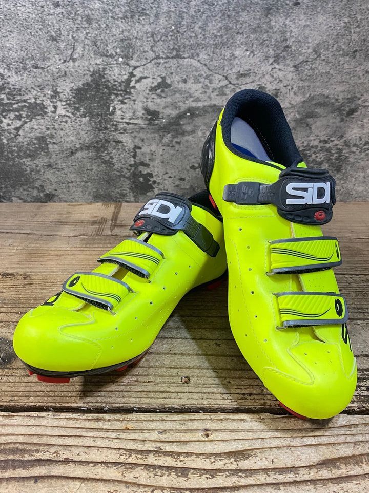 KG380 シディ SIDI TRACE MTB ビンディングシューズ 黄 SPD EU45 ※ペン字あり