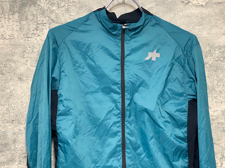 KH557 アソス ASSOS MILLE GT WIND JACKET S11 長袖 ウィンドブレーカー 緑 L