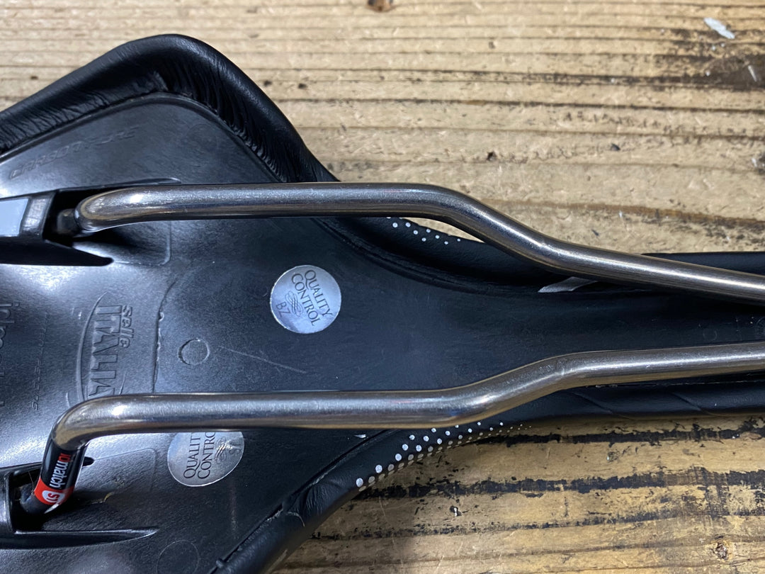 KO332 セライタリア SELLE ITALIA SLR FLOW titanium サドル レール S1 FRICTION FREE 黒