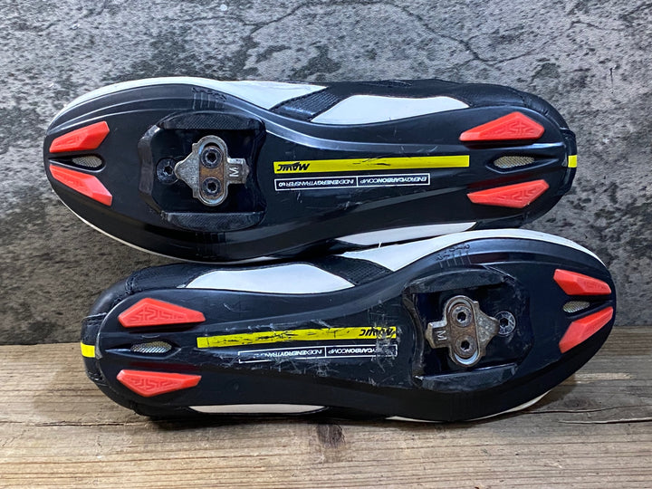 KG422 マヴィック MAVIC COSMIC ELITE ビンディングシューズ 3穴 ブラック ホワイト EU41 1/3 ※ペン字あり