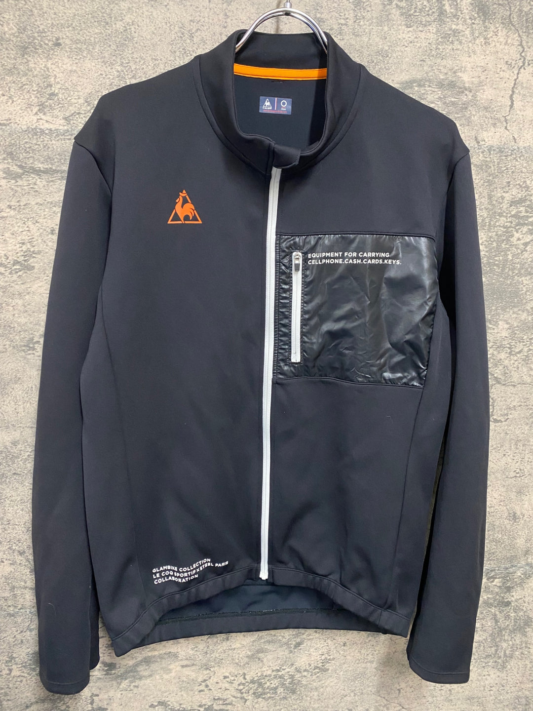 JT813 ルコックスポルティフ lecoqsportif 長袖 サイクルジャージ 黒 Oサイズ