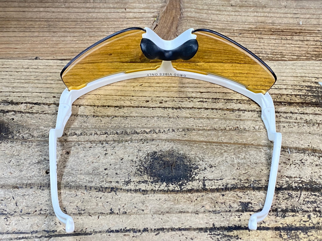 JY692 アルバオプティクス ALBA OPTICS STRATOS サングラス アイウェア 白 VZUM レンズ付属 ※レンズ傷