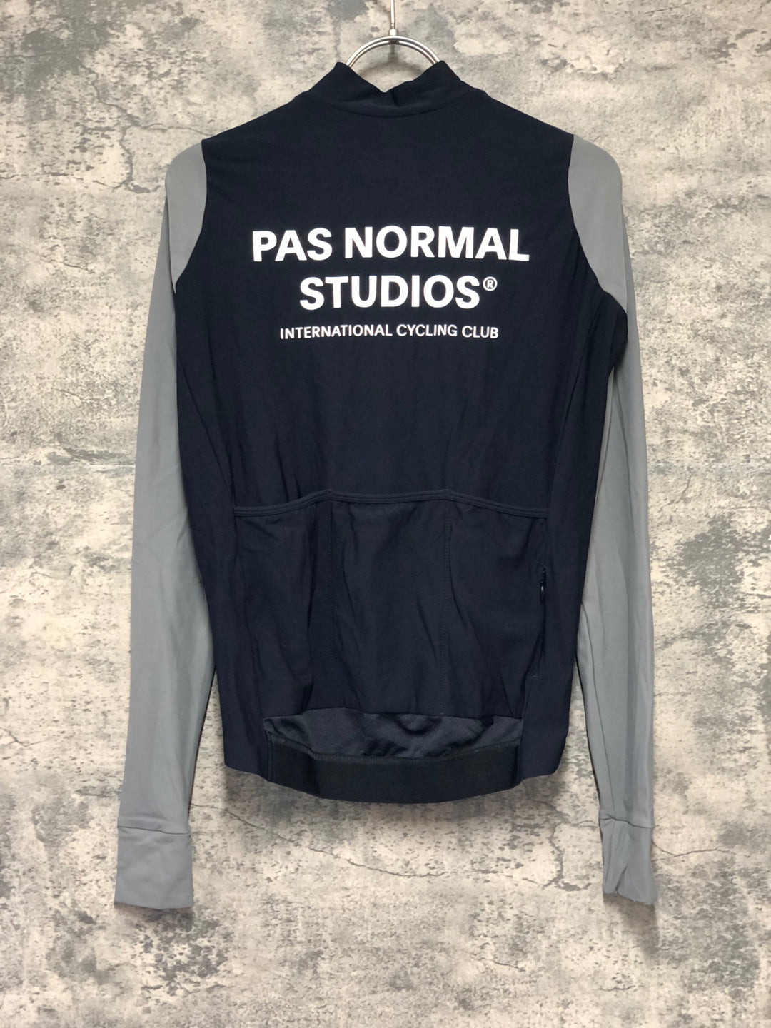 KK161 パスノーマルスタジオ PAS NORMAL STUDIOS MECHANISM 長袖 サイクルジャージ グレー 黒 S