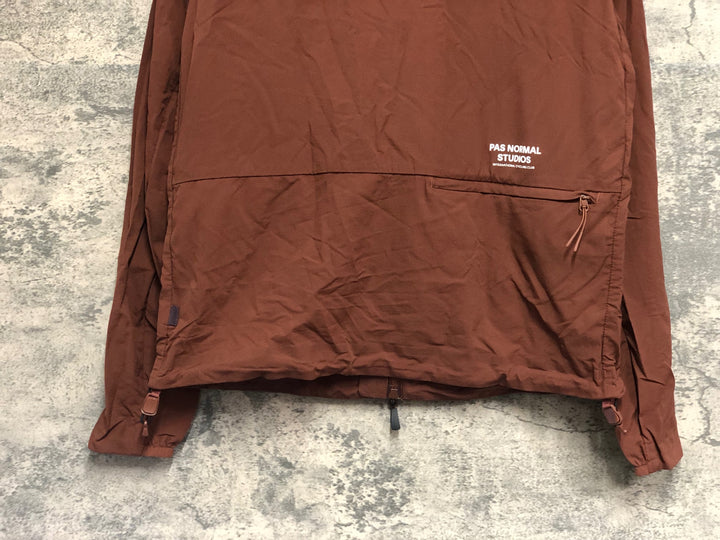 JZ670 パスノーマルスタジオ PAS NORMAL STUDIOS Men's Off-Race Stow Away Jacket 長袖 サイクルジャケット 茶 XS