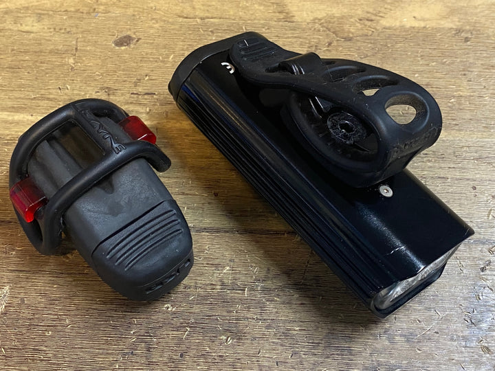 JN811 レザイン LEZYNE LITE DRIVE 1000XL/KTVリアライト 前後ライトセット 点灯確認済み