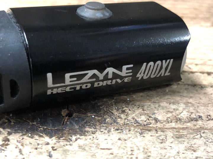 JY415 レザイン LEZYNE MICRO DRIVE 400XL フロントライト 点灯確認済 ※マウント欠品