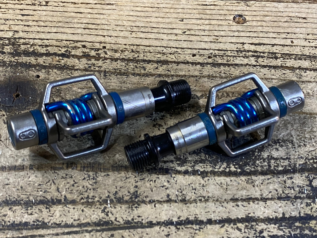 JP363 クランクブラザーズ Crankbrothers エッグビーター Eggbeater3 ビンディングペダル 青 クロモリ ※軸のガタつき