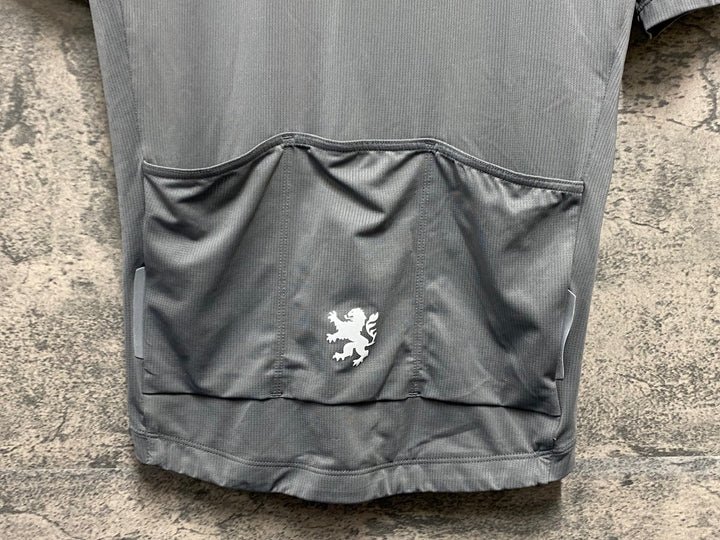 KM238 リオンドカペルミュール Lion de KAPELMUUR 半袖 サイクルジャージ グレー M