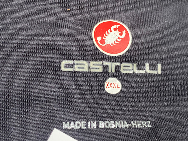 JN603 カステリ castelli 半袖サイクルジャージ 黒白 XXXL 色移り 黄ばみ