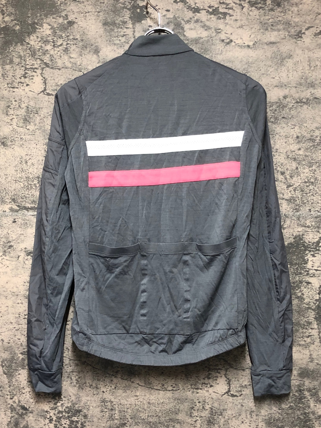 KM439 ラファ Rapha WOMEN’S BREVET LONG SLEEVE WINDBLOCK JERSEY 長袖 サイクルジャージ グレー XS