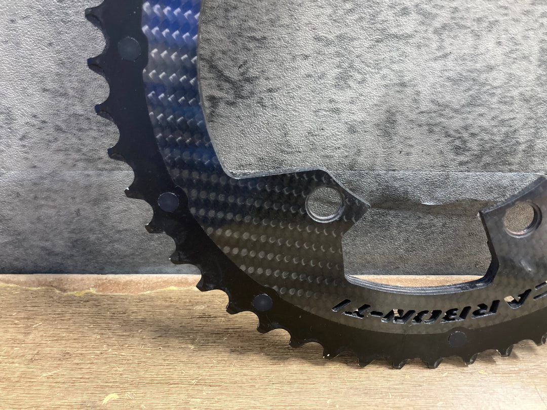 KN570 カーボンチ CARBON-TI X-CarboRing 107PCD X-AXS 4arm アウターチェーンリング 50T