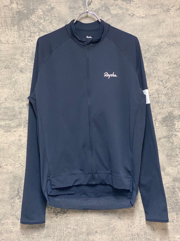 KP820 ラファ RAPHA CORE LONGSLEEVE JERSEY 長袖 サイクルジャージ 紺 XL