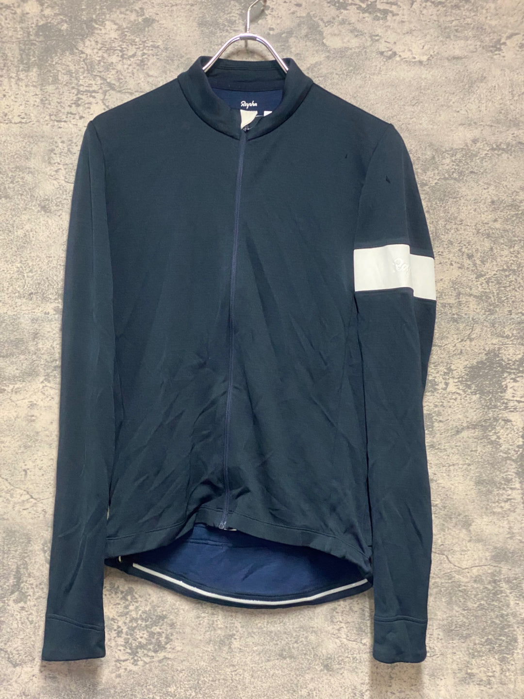 KN789 ラファ Rapha CLASSIC LONG SLEEVE JERSEY 長袖 サイクルジャージ 紺 M