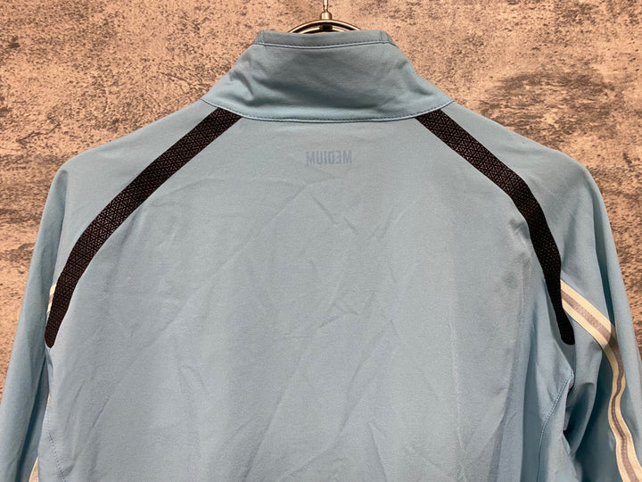 KA863 ラファ Rapha WIND JACKET 長袖 ウインドブレイカー 水色 M ※チャック取手破損