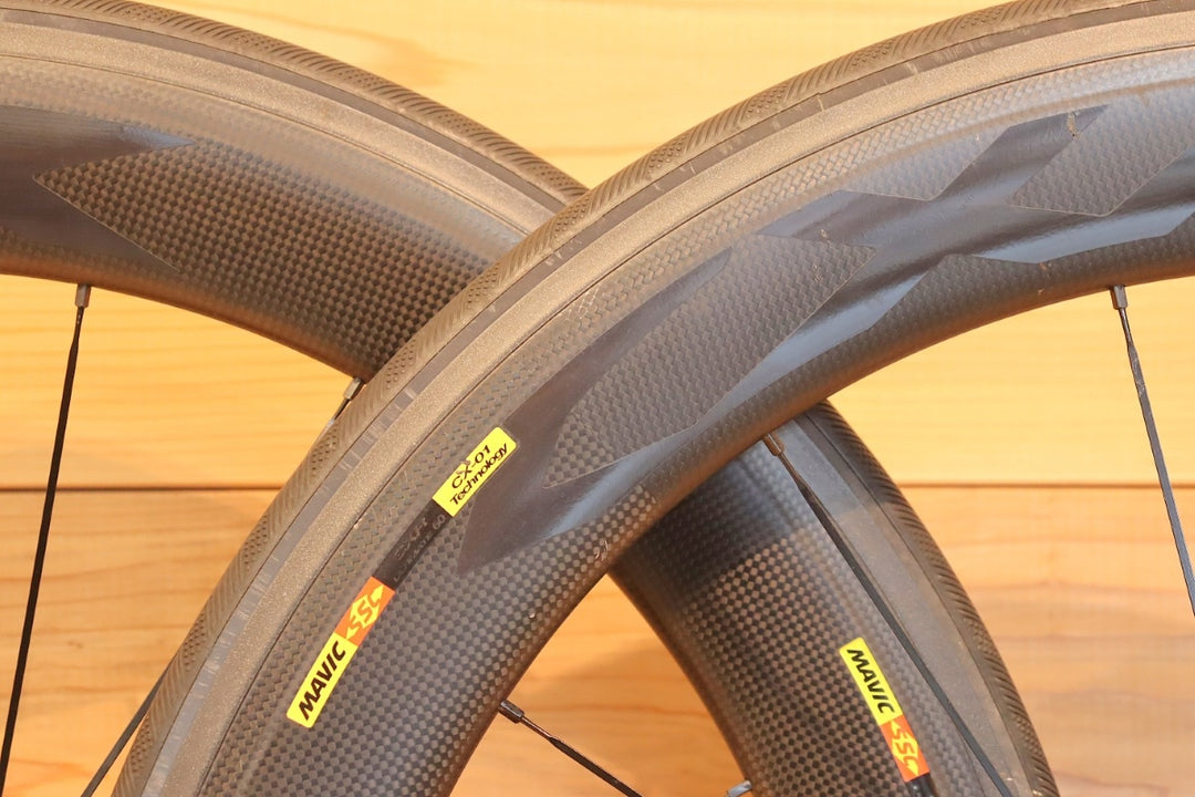 マヴィック MAVIC CXR ULTIMATE 60T カーボン チューブラー ホイールセット シマノ12S/11S 27mm 【千葉店】