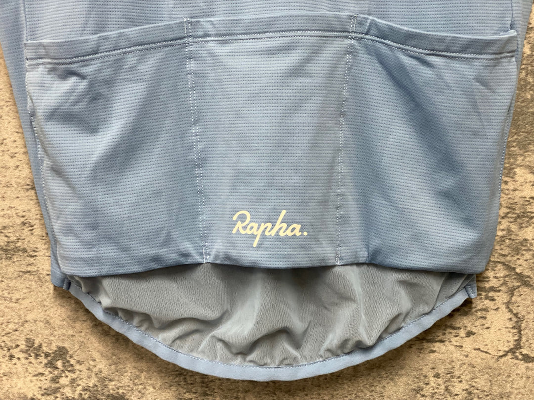 KH709 ラファ Rapha CLASSIC FLYWEIGHT JERSEY 半袖 サイクルジャージ 水色 M