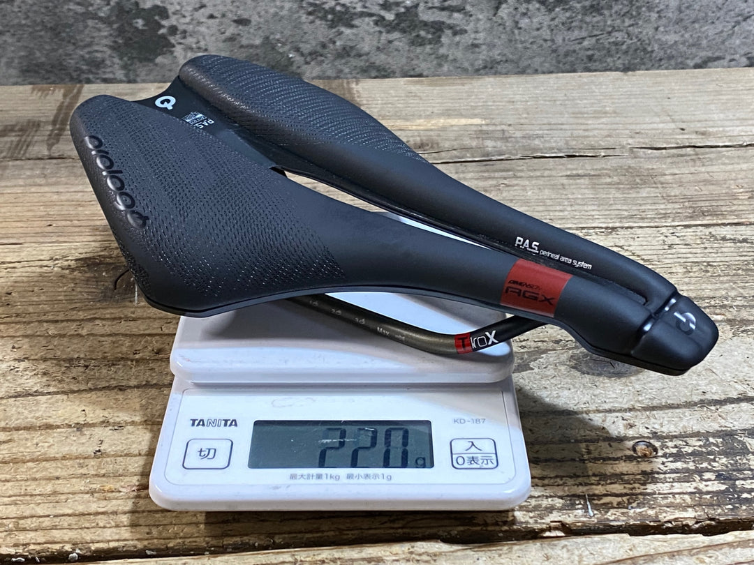 KC308 プロロゴ prologo DiMENSiON AGX PAS サドル 黒 Tioxレール 143mm