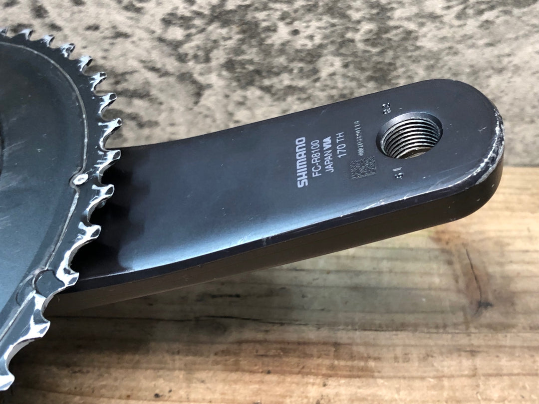 JH273 シマノ SHIMANO アルテグラ ULTEGRA FC-R8100 クランクセット 50-34T 12S 170mm ※クランク取付ボルト欠品