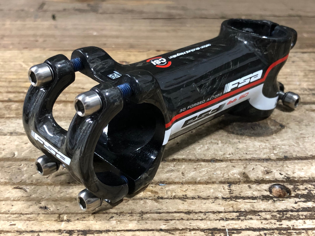 KJ373 FSA OS99 カーボンラップ アルミ ステム 90mm Φ31.8 OS ±6° コラムスペーサー付属