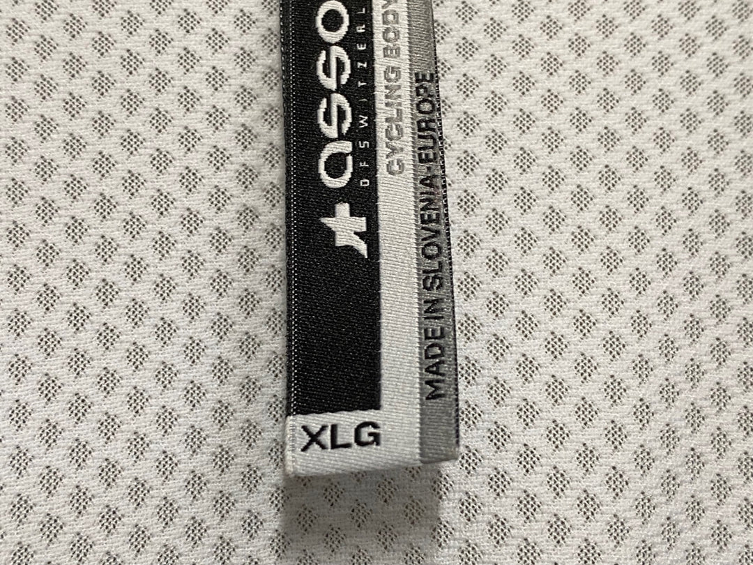 JN583 アソス assos MILLE 半袖サイクルジャージ 白黒 XLG ※汚れ、ほつれ