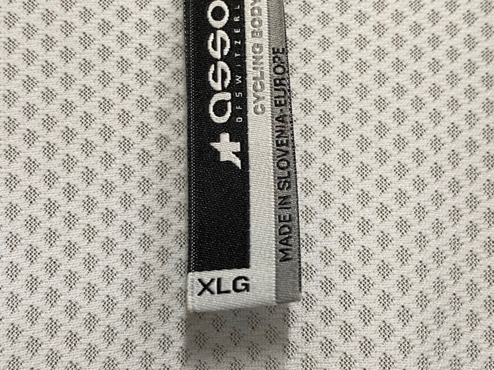 JN583 アソス assos MILLE 半袖サイクルジャージ 白黒 XLG ※汚れ、ほつれ