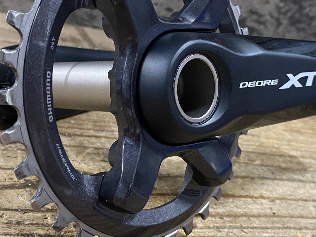 JU483 シマノ SHIMANO デオーレXT DEORE XT FC-M8000 クランクセット 170mm 34T 11S ナローワイド 非純正ボルト