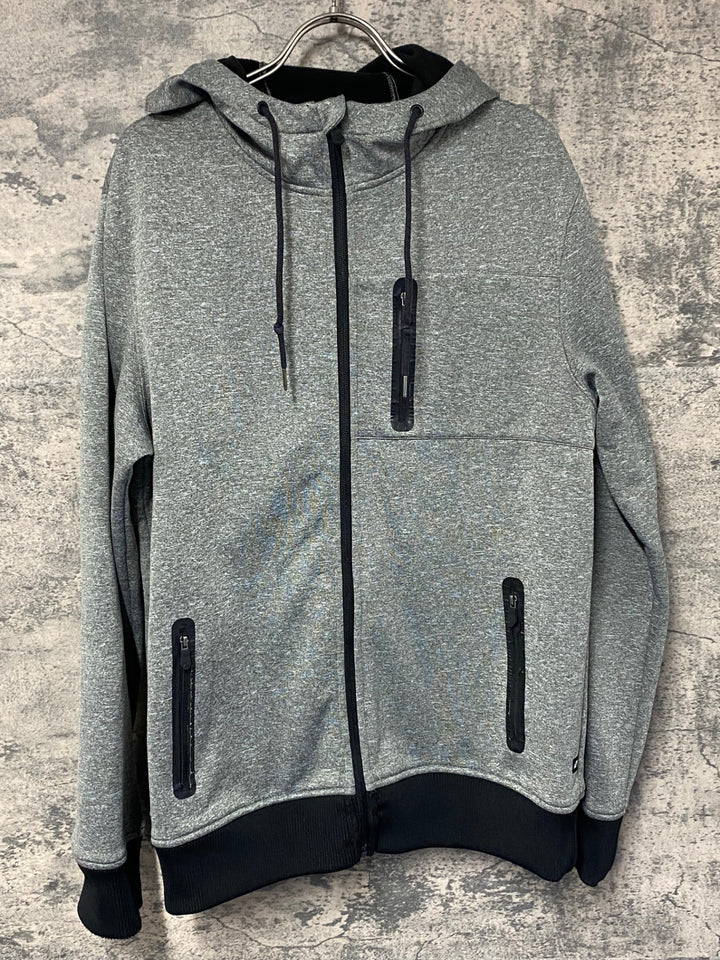 JK241 ONE INDUSTRIES 裏起毛 フーディジャケット グレー S