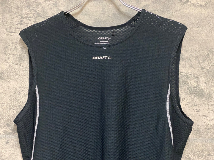 KD943 クラフト CRAFT ノースリーブ ベースレイヤー 黒 M