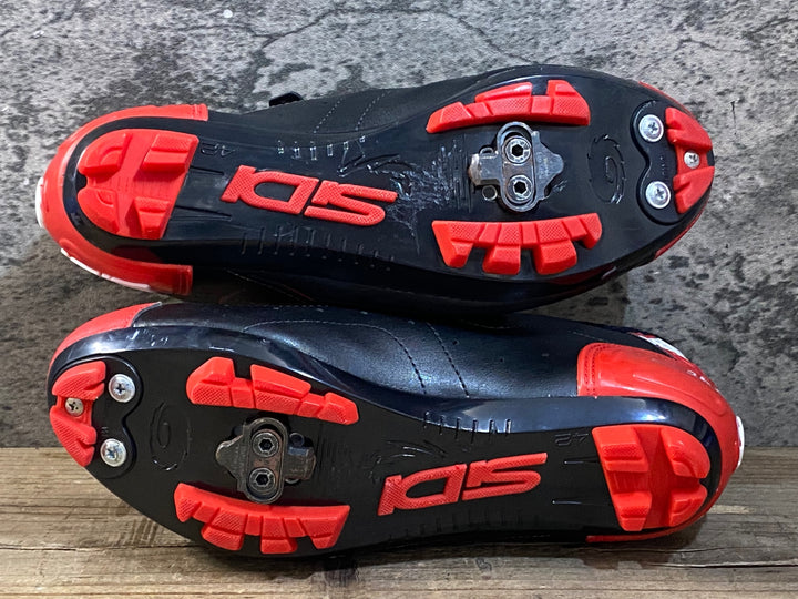 KG425 シディ SIDI TRACE MTB ビンディングシューズ ブラック レッド EU42 ※ペン字あり