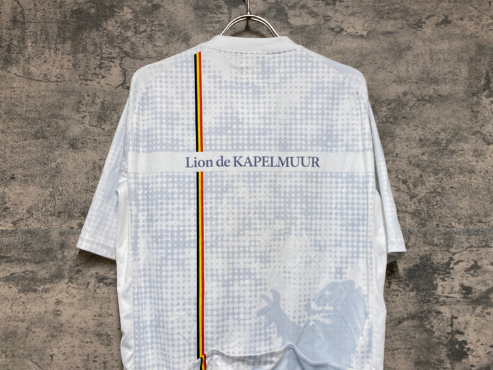 JV503 リオンドカペルミュール Lion de KAPELMUUR 半袖 サイクルジャージ 白 XL