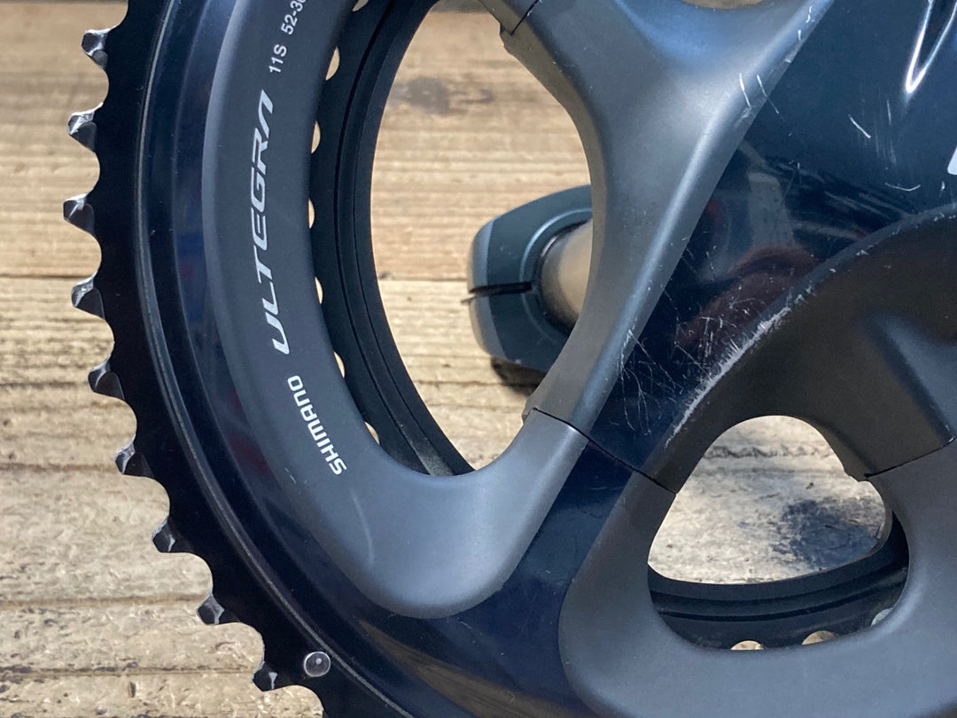 KE852 シマノ SHIMANO FC-R8000 左 4iiii パワーメーター 172.5mm 52/36T ※リコール対象品/検査済み パワーメーター接続確認済み