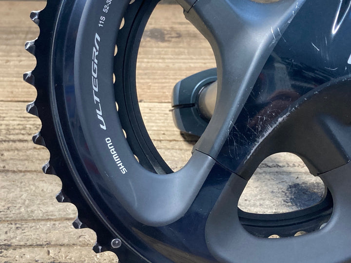 KE852 シマノ SHIMANO FC-R8000 左 4iiii パワーメーター 172.5mm 52/36T ※リコール対象品/検査済み パワーメーター接続確認済み