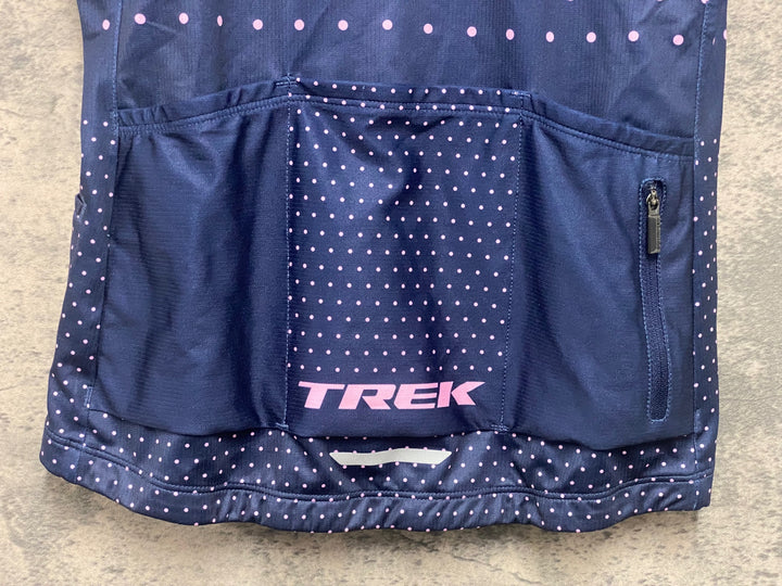 KE468 ボントレガー BONTRAGER 半袖 サイクルジャージ レディースS 紺ピンク