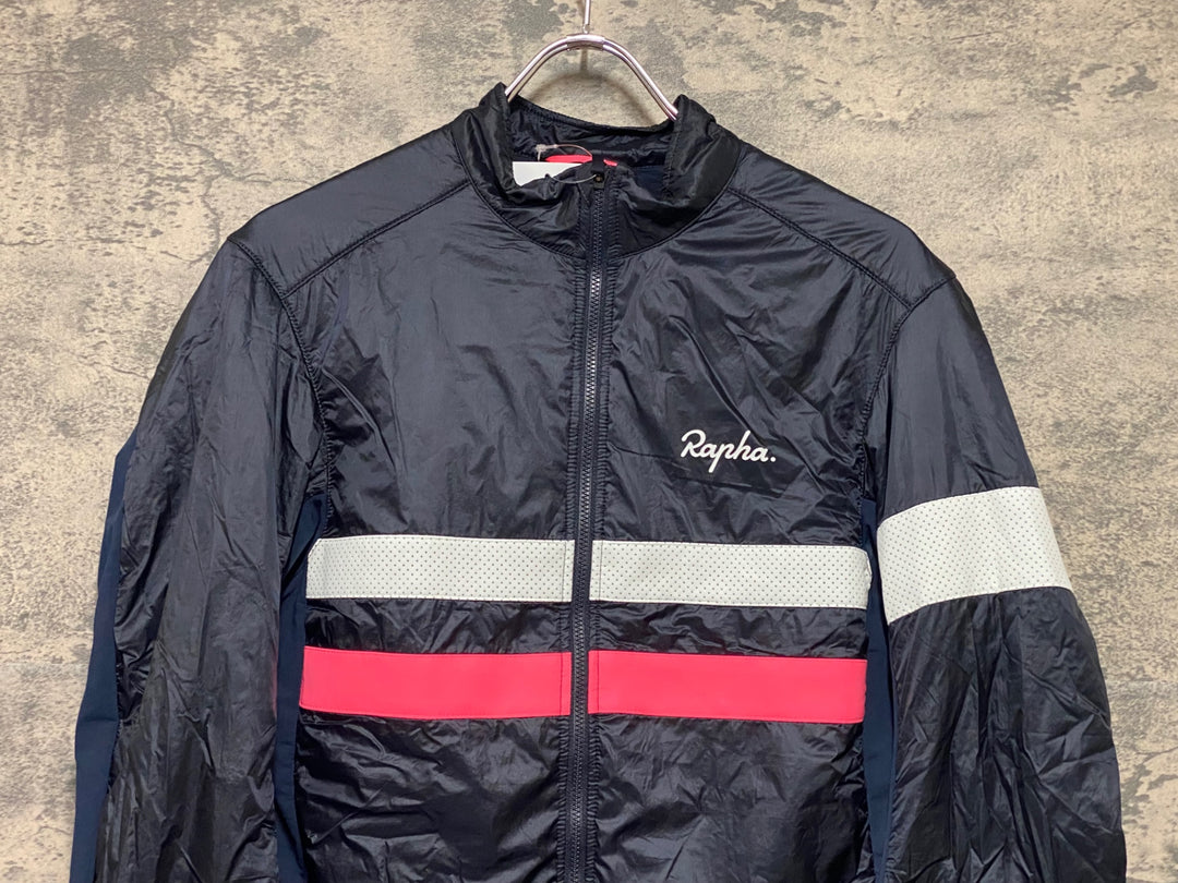 KN770 ラファ Rapha BREVET INSULATED JACKET サイクルジャケット 紺 M