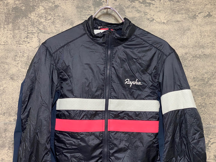 KN770 ラファ Rapha BREVET INSULATED JACKET サイクルジャケット 紺 M