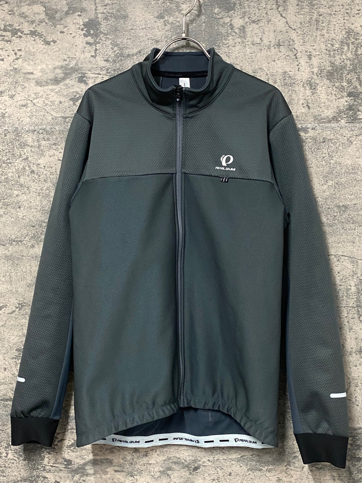 JY276 パールイズミ PEARL iZUMi 長袖 サイクルジャケット グレー MEN'S XL 裏起毛 赤タグ