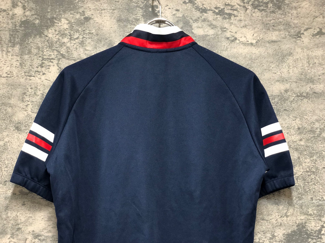 KN790 ルコックスポルティフ le coq sportif 半袖 サイクルジャージ 紺 O