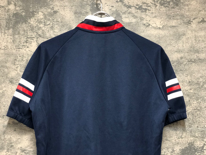 KN790 ルコックスポルティフ le coq sportif 半袖 サイクルジャージ 紺 O