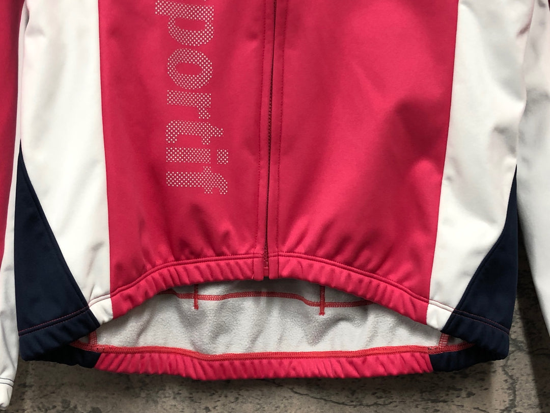 JF467 ルコックスポルティフ le coq sportif 長袖サイクルジャケット ピンク L 裏起毛 レディース